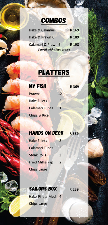MyFish Menu
