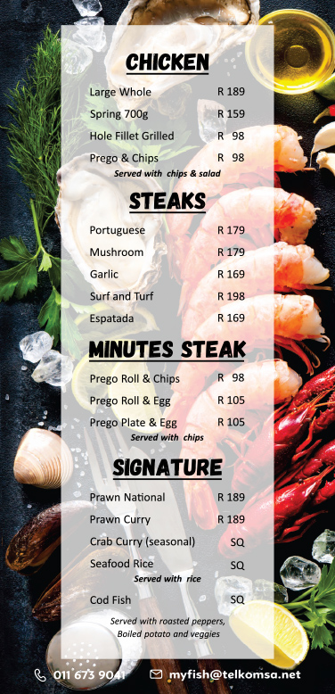 MyFish Menu